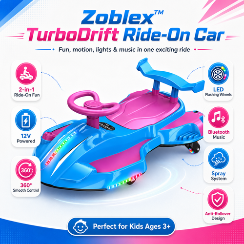 Zoblex™ SpinRider 360 Electric Wiggle Car