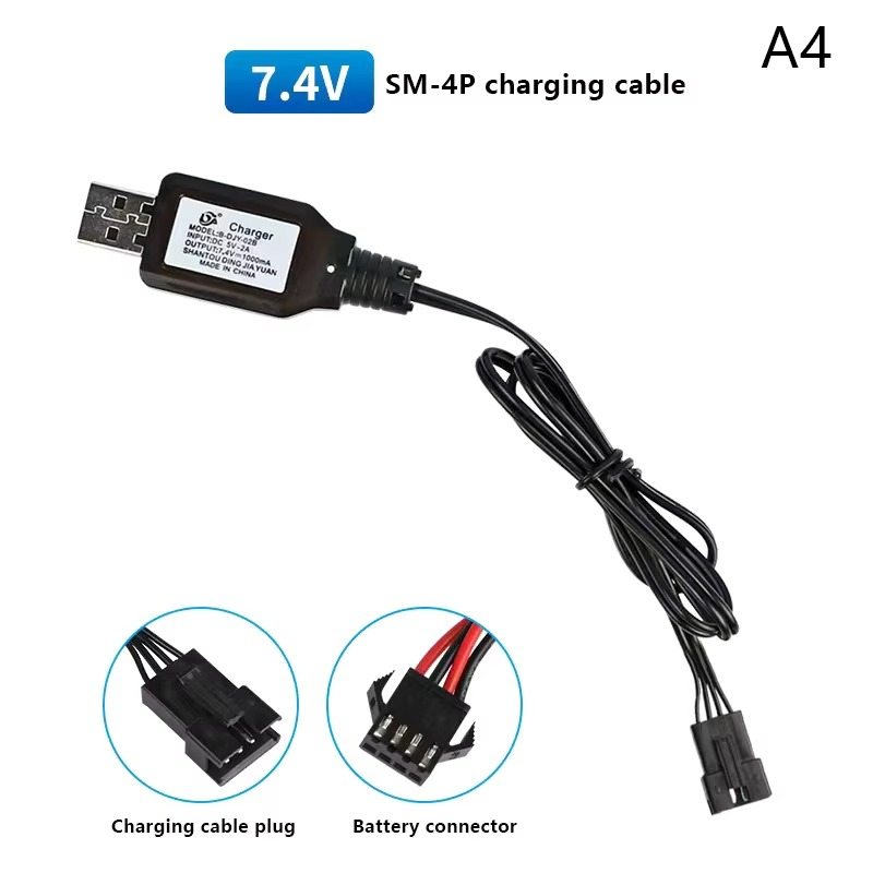 Zoblex™ SmartCharge 7.4V USB Battery Charger